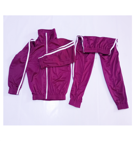 MAROON WHITE TRACKSUIT 42
